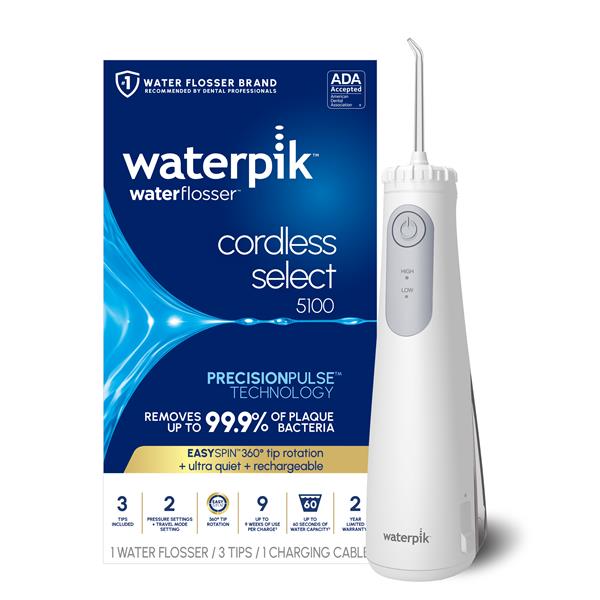 Alternative view of White Cordless Select 5100 Water Flosser – White (WF-28W010)