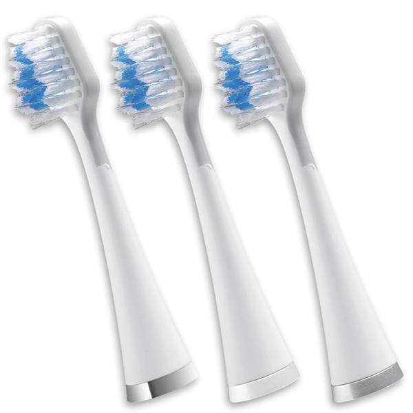 Waterpik™ Triple Sonic Replacement Brush Heads - White – White (STRB-3WW)