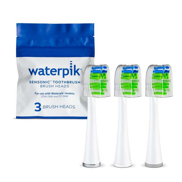 Waterpik™ Sensonic™ Contour Replacement Brush Heads – White (STWB-3WW-B)