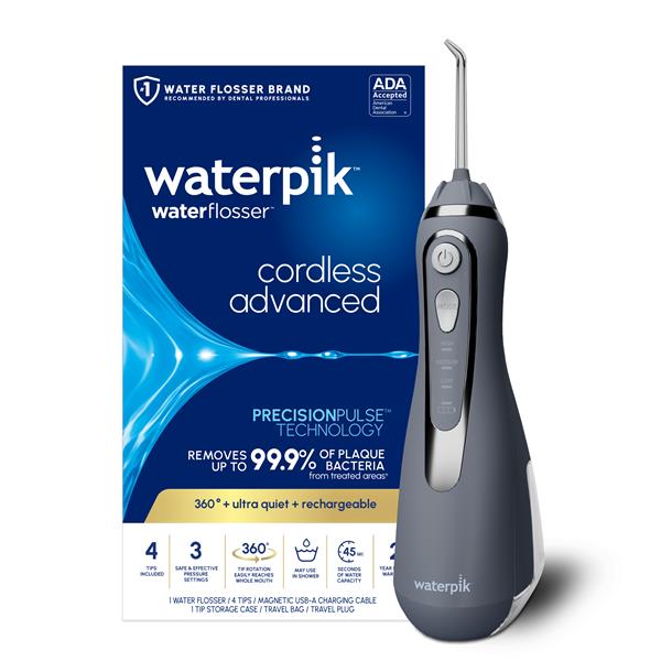 Alternative view of Gray Cordless Advanced 2.0 Water Flosser – Gray (WP-587)