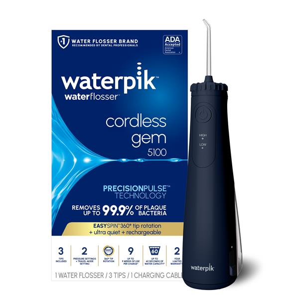 Alternative view of Blue Cordless Gem 5100 Water Flosser – Blue (WF-27CD013)