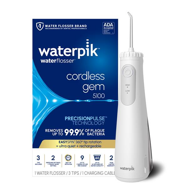 Alternative view of White Cordless Gem 5100 Water Flosser – White (WF-27CD010)